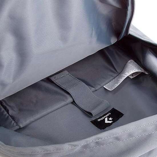 MOCHILA AMERICANA GRIS CLARO CONVERSE, COMPARTIMENTO PARA EL ORDENADOR Y BOLSILLOS CON CIERRES 45X27X13,5 CM image 5