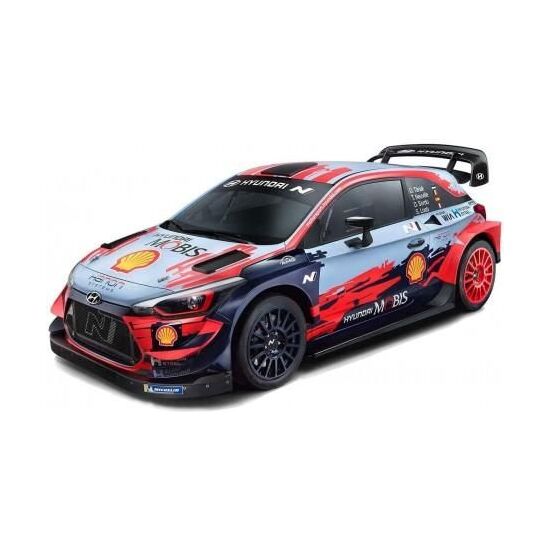 COCHE RADIO CONTROL HYUNDAI I20 WRC ESCALA 1:16, EMISORA 2,4 GHZ, CON BATERIA Y CARGADOR 25X12,5X11 CM image 0