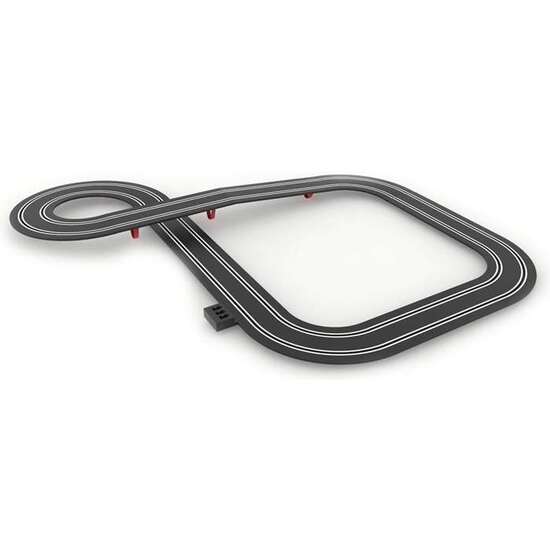 PISTA SCALEXTRIC JUMP & LOOP. INCLUYE COCHES CON LUZ,MANDO CON TURBO ,VALLAS,PUENTE,RAMPA Y LOOPING 6,66M DE PISTA 156X123 CM image 2