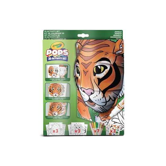 ACTIVIDADES 3D COLOR POPS SELVA SET CON 3 FONDOS, 3 HOJAS 3D, 7 ROTULADORES, 3 HOJAS ADHESIVAS Y CINTA ADHESIVA. 29X22X2,6 CM image 5