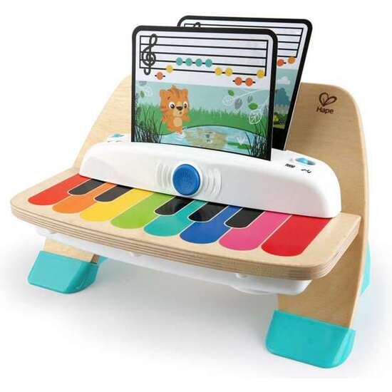 PIANO MAGIC TOUCH MADERA BABY EINSTEIN CON TECNOLOGIA TACTIL INCLUYE TRES HOJAS DE MUSICA 22,9X30,5X12,7CM image 0