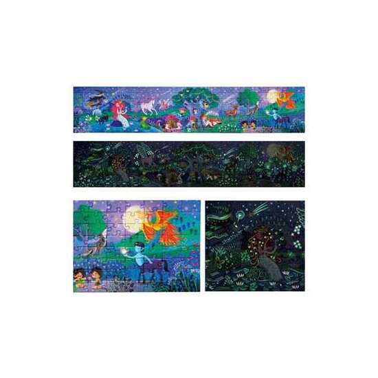 PUZZLE BOSQUE MÁGICO 1.5 METROS LARGO CONTIENE 200 PIEZAS QUE BRILLAN EN LA OSCURIDAD. INCLUYE 10 CARGAS CON DATOS 150X30X0,2CM image 2