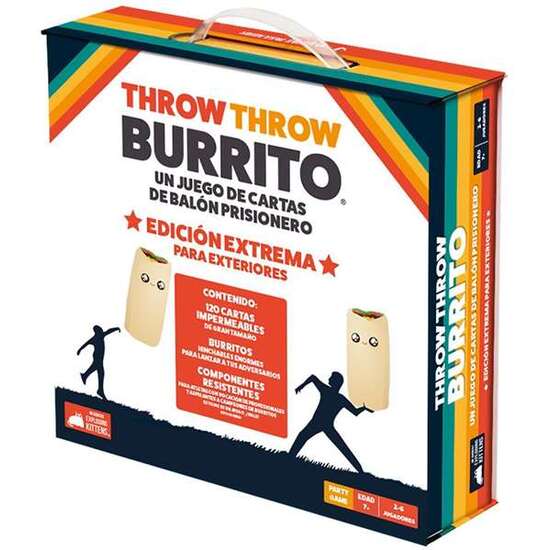 JUEGO THROW THROW BURRITO. COMBINACION DE JUEGO DE CARTAS Y BALÓN PRISIONERO. ED. EXTREMA PARA EXTERIORES image 0