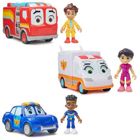 VEHICULO UNIDAD DE RESCATE BO Y FLASH, VIOLET Y AXL, JAYDEN Y PISTON. 17,78X21,59X7,62CM - MODELOS SURTIDOS image 0