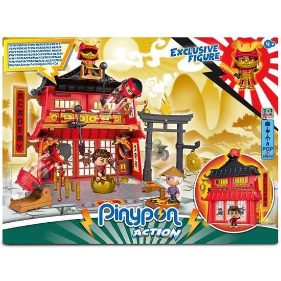 ACADEMIA THE NINJA PINYPON ACTION. INCLUYE FIGURA EXCLUSIVA Y 45 ACCESORIOS. ACADEMIA REPLETA DE ACTIVIDADES. image 2