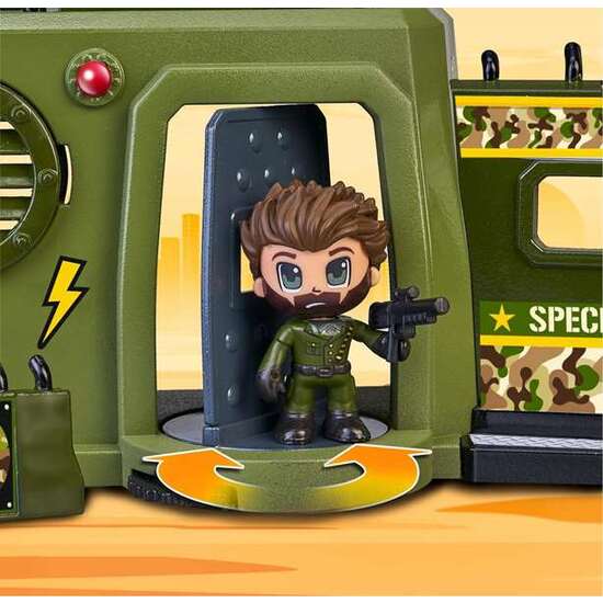 BASE FUERZAS ESPECIALES PINYPON ACTION CON PLATAFORMA DE ATERRIZAJE, INCLUYE FIGURA, HELICÓPTERO, ARMERIA Y ACCESORIOS image 3