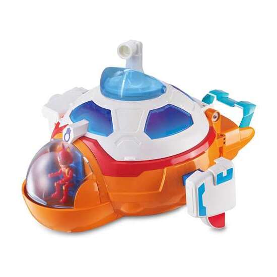 CUARTEL GENERAL PETRONIX CON LUCES Y SONIDOS ¡SE TRANSFORMA EN SUBMARINO, BARCO Y AVIÓN! INCLUYE FIGURA CON MOTO 41X32X14,50 CM image 1