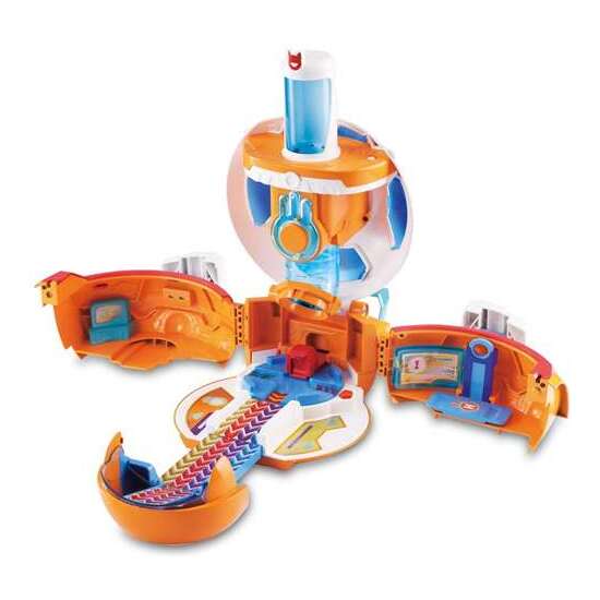 CUARTEL GENERAL PETRONIX CON LUCES Y SONIDOS ¡SE TRANSFORMA EN SUBMARINO, BARCO Y AVIÓN! INCLUYE FIGURA CON MOTO 41X32X14,50 CM image 2