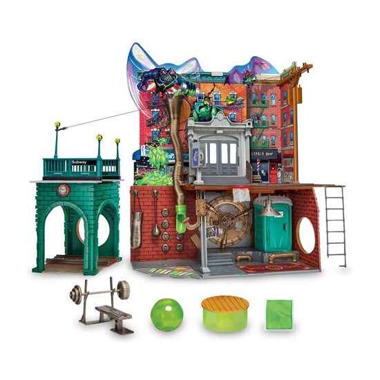 LA GUARDIA DEL ALCANTARILLADO TORTUGAS NINJA PLAYSET CON LOS ESCENARIOS DE LA PELICULA. INCLUYE 20 ACCESORIOS. 49 X 38 X 14 CM image 1