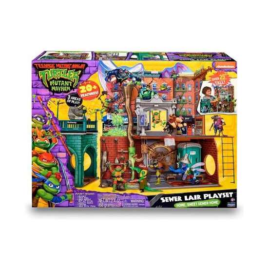 LA GUARDIA DEL ALCANTARILLADO TORTUGAS NINJA PLAYSET CON LOS ESCENARIOS DE LA PELICULA. INCLUYE 20 ACCESORIOS. 49 X 38 X 14 CM image 5