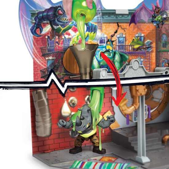 LA GUARDIA DEL ALCANTARILLADO TORTUGAS NINJA PLAYSET CON LOS ESCENARIOS DE LA PELICULA. INCLUYE 20 ACCESORIOS. 49 X 38 X 14 CM image 6