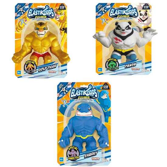 FIGURA ELASTIKORPS FIGHTERS EN BLISTER ¡ESTIRALA, DEFORMALA Y VUELVE A SU FORMA ORIGINAL!16 CM  - MODELOS SURTIDOS image 1