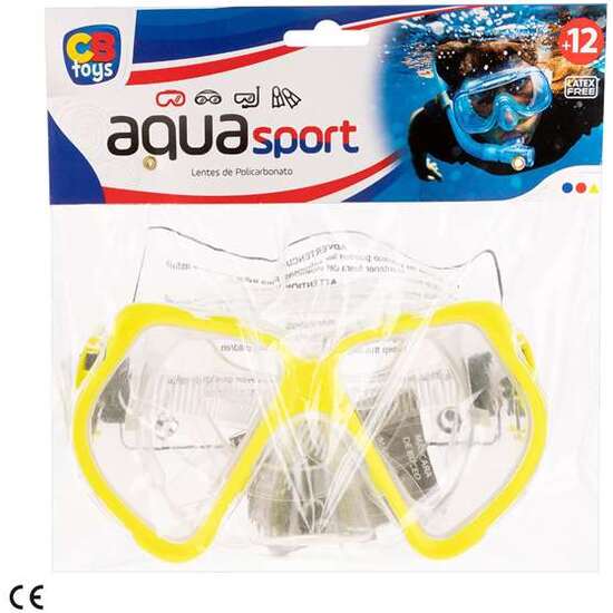 MASCARA BUCEO POLICARBONATO ADULTO AUA SPORT 20X7X22CM (+12AÑOS) 2COLORES SURTIDOS - MODELOS SURTIDOS image 2