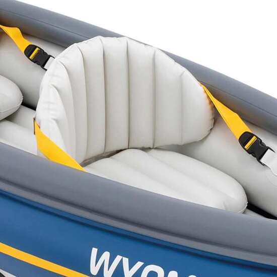 CANOA HINCHABLE PARA 2 PERSONAS WYOMING C2 CON REMOS CON MANGO DE ALUMINIO + BOMBA DE HINCHADO + ACCESORIOS 307X89X53 CM image 1
