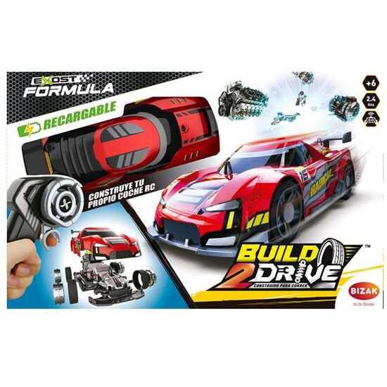 COCHE RADIO CONTROL 2,4 GHZ BUILD 2 DRIVE. CREA Y CONSTRUYE TU COCHE CON 20 PIEZAS. CON CONTROL VELOCIDAD 2 MARCHAS. - MODELOS SURTIDOS image 4