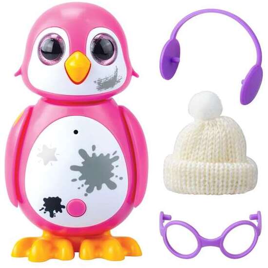 PINGÜINO INTERACTIVO CON ACCESORIOS ¡LÍMPIALOS Y PONLES LOS ACCESORIOS! SE LES ILUMINA EL CORAZÓN DE DIFERENTES COLORES 16X14.50X6 CM - MODELOS SURTIDOS image 2