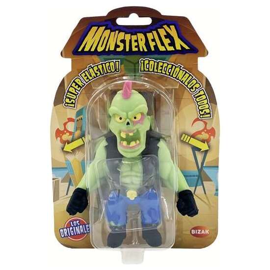 FIGURA ESTIRABLE MONSTERFLEX CLASSIC. SE ESTIRAN Y RETUERCEN Y VUELVEN A SU TAMAÑO. HAY 2 EXCLUSIVAS QUE BRILLAN EN LA OSCURIDAD. 17 CM - MODELOS SURTIDOS image 1