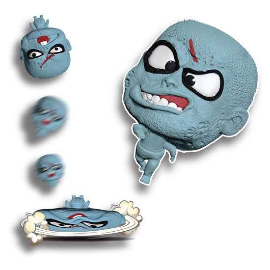 FIGURA SPLATS HEAD 11CM. PERFECTAS PARA ALIVIAR EL ESTRÉS O SIMPLEMENTE DISFRUTAR DE ESTAS CABEZAS ELÁSTICAS Y MOLDEABLES. - MODELOS SURTIDOS image 2