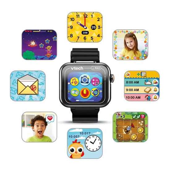 RELOJ INTERACTIVO KIDIZOOM SMARTWATCH MAX COLOR NEGRO PANTALLA TACTIL.FOTOS,SELFIES,VIDEOS,GRABADORA,JUEGOS.. 256 MB. image 2