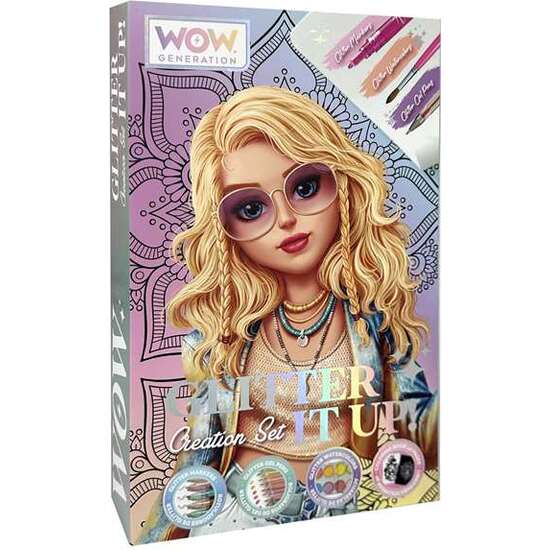 KIT DE ARTE MANDALA WOW GENERATION CON ROTULADORES, BOLÍGRAFOS, ACUARELAS GLITTER Y LIBRO DE 40 PÁGINAS image 0