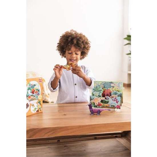 JUEGO MANUALIDADES DINO CREATIVO. SIETE ACTIVIDADES CREATIVAS PARA EXPLORAR EL MUNDO DE LOS DINOSAURIOS. image 1