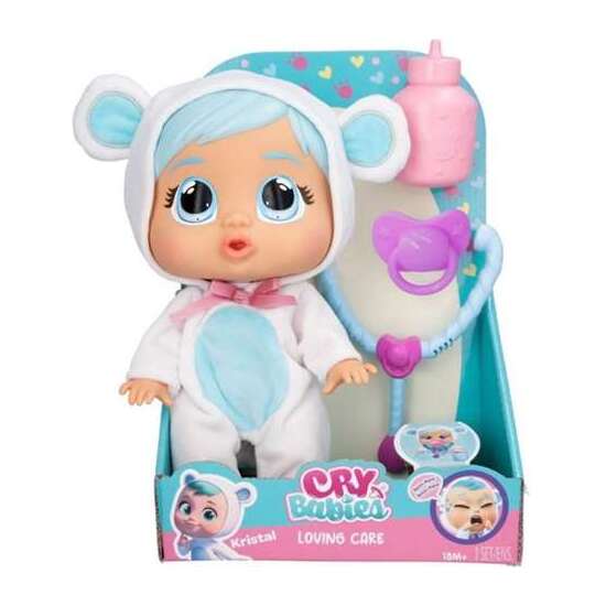 MUÑECO BEBE LLORON KRISTAL LOVING CARE TAMAÑO REDUCIDO LLORA LAGRIMAS DE VERDAD Y CONTIENE ACCESORIOS PERSONALIZADOS 26 CM image 6