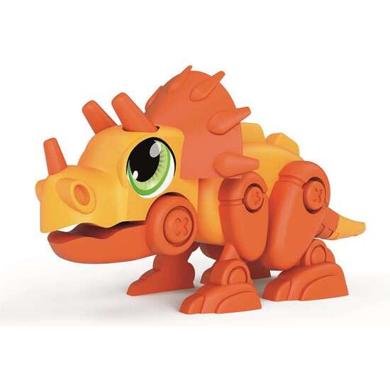JUEGO CONSTRUCCIÓN DINO BOT TRICERATOPS.FÁCIL DE MONTAR GRACIAS A LAS HERRAMIENTAS INCLUIDAS 20X20X6 CM image 0