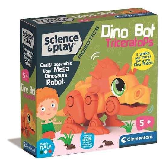 JUEGO CONSTRUCCIÓN DINO BOT TRICERATOPS.FÁCIL DE MONTAR GRACIAS A LAS HERRAMIENTAS INCLUIDAS 20X20X6 CM image 1