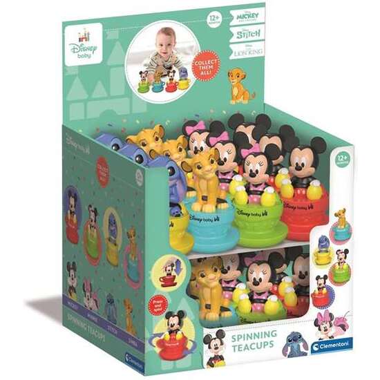 TAZA PERSONAJES GIRATORIOS BABY DISNEY. SE CONVIERTE EN UN JUEGO CON CUATRO SIMPATICAS VERSIONES.   - MODELOS SURTIDOS image 1