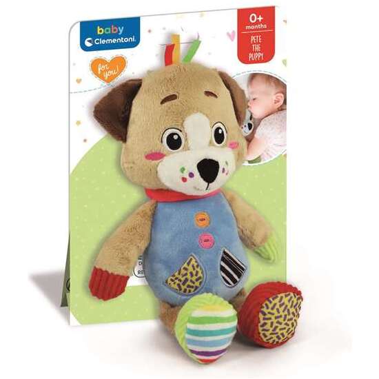 PELUCHE PETE EL CACHORRO 16X22.5X8.5 CM. CON DIFERENTES MATERIALES PARA LA ESTIMULACIÓN MULTISENSORIAL DEL NIÑO. image 5