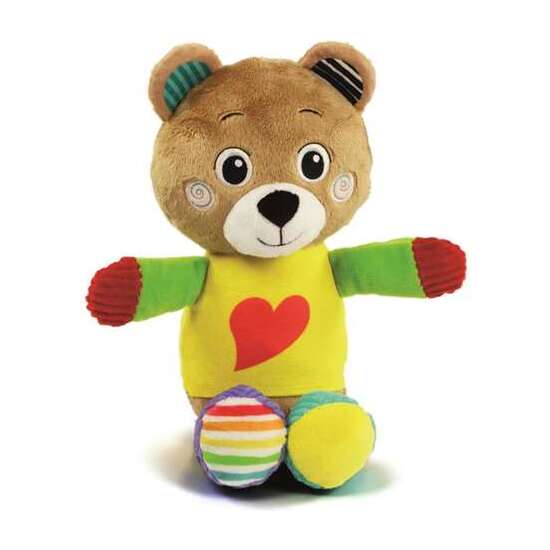 PELUCHE BOB EL OSITO 16X22.5X8.5 CM CON DIFERENTES MATERIALES PARA LA ESTIMULACIÓN MULTISENSORIAL DEL NIÑO. image 1