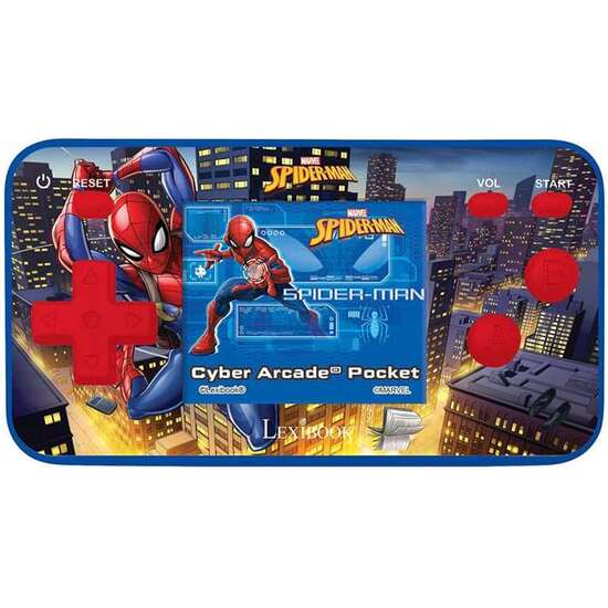 CONSOLA DE BOLSILLO CYBER ARCADE POCKET SPIDERMAN PANTALLA 1.8 CON 150 JUEGOS INCLUIDOS.10 CON SPIDERMAN 14X13X3.50 CM image 1