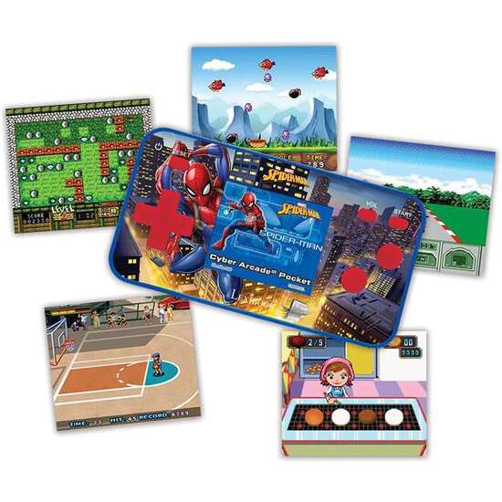CONSOLA DE BOLSILLO CYBER ARCADE POCKET SPIDERMAN PANTALLA 1.8 CON 150 JUEGOS INCLUIDOS.10 CON SPIDERMAN 14X13X3.50 CM image 3