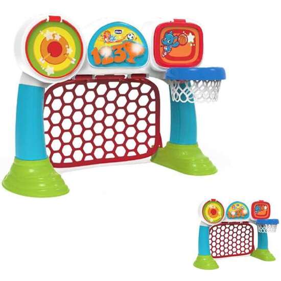 JUEGO LIGA MULTIDEPORTE 3 EN 1 CON LUCES Y SONIDOS ¡MARCA GOL, TIRA A CANASTA Y ACIERTA EN EL BLANCO! 54,8X24,5X43,2 CM image 2