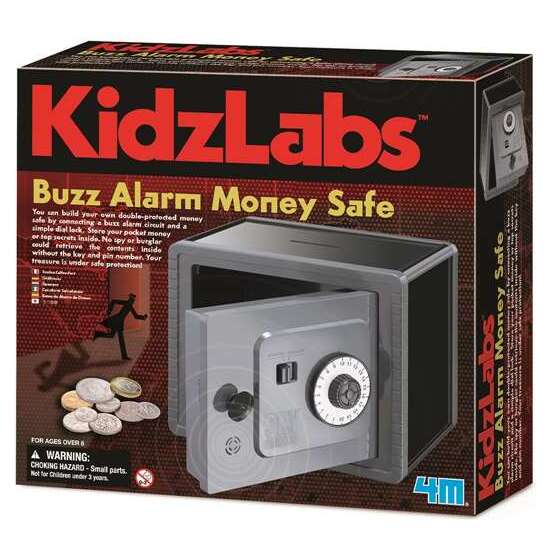CAJA FUERTE CON ALARMA. CONSTRUYE TU PROPIA CAJA Y EXPERIMENTA LA SEGURIDAD DE UN SISTEMA CON ALARMA INCORPORADO. 24X6,3X21,5 CM image 1