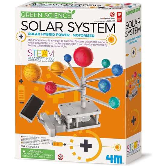 MAQUETA DEL SISTEMA SOLAR.CONSTRUYE Y OBSERVA CÓMO LOS PLANETAS GIRAN ALREDEDOR DEL SOL DE FORMA AUTÓNOMA.20,6X6,1X27,6 CM image 0