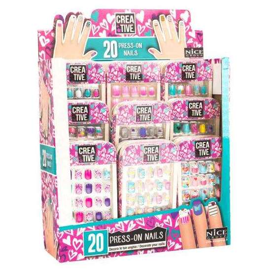SET CREATIVO PARA UÑAS CON 20 UNDS. EXP. 24 MODELOS Y TAMAÑOS DIFERENTES 8,2X14X1 CM - MODELOS SURTIDOS image 0