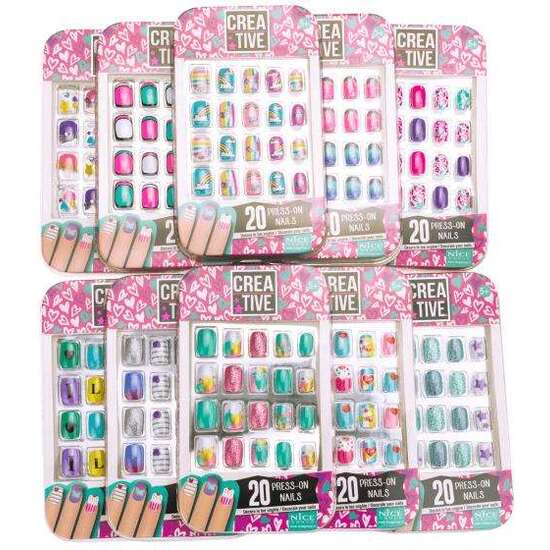 SET CREATIVO PARA UÑAS CON 20 UNDS. EXP. 24 MODELOS Y TAMAÑOS DIFERENTES 8,2X14X1 CM - MODELOS SURTIDOS image 2