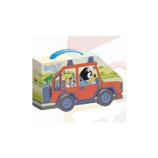 MALETÍN ACTIVITY CAR  BLUEY DE LA FAMILIA HEELER. CON PEGATINAS, PINTURAS HOJAS COLOREABLES. 40X24X5 CM image 0