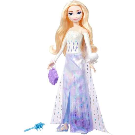 MUÑECA FROZEN ELSA SPIN AND REVEAL. INCLUYE 11 SORPRESAS 5 ACCESORIOS Y 5 PEGATINAS CON UNA ESCENA DE JUEGO INSPIRADA EN LA PELICULA. image 0
