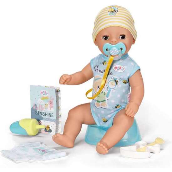 MUÑECO BABY BORN NIÑO 7 FUNCIONES . BEBE AGUA ,COME Y MOJA EL PAÑAL HACIENDO PIPI. ABRE Y CIERRA LOS OJOS. 36 CM image 2