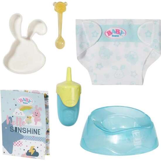 MUÑECO BABY BORN NIÑO 7 FUNCIONES . BEBE AGUA ,COME Y MOJA EL PAÑAL HACIENDO PIPI. ABRE Y CIERRA LOS OJOS. 36 CM image 3