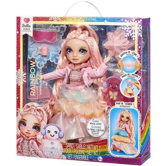 MUÑECA RAINBOW HIGH WINTER WONDERLAND ROSA 22 CM. LISTAS PARA LA NIEVE! INCLUYE UN KIT PARA HACER TU PROPIO MUÑECO DE NIEVE. image 2