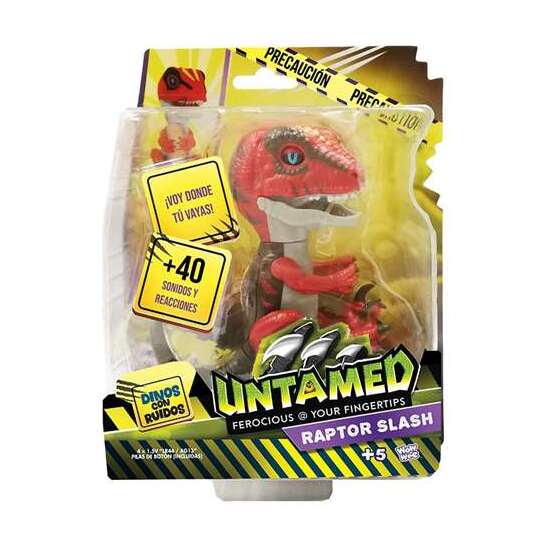 FIGURA UNTAMED DINO RAPTOR CON MAS DE 40 SONIDOS Y REACCIONES. SE TIRA PEDOS! 22,5X15X6,5 CM - MODELOS SURTIDOS image 0