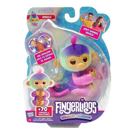 FIGURA FINGERLINGS CON 70 SONIDOS Y REACCIONES COLORES MÁGICOS. HAZ CUALQUIER PREGUNTA. ADIVINAN EL FUTURO!13 CM - MODELOS SURTIDOS image 0