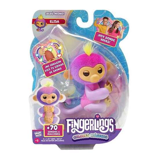 FIGURA FINGERLINGS CON 70 SONIDOS Y REACCIONES COLORES MÁGICOS. HAZ CUALQUIER PREGUNTA. ADIVINAN EL FUTURO!13 CM - MODELOS SURTIDOS image 1