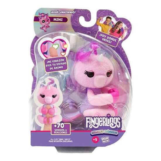 FIGURA FINGERLINGS CON 70 SONIDOS Y REACCIONES COLORES MÁGICOS. HAZ CUALQUIER PREGUNTA. ADIVINAN EL FUTURO!13 CM - MODELOS SURTIDOS image 2