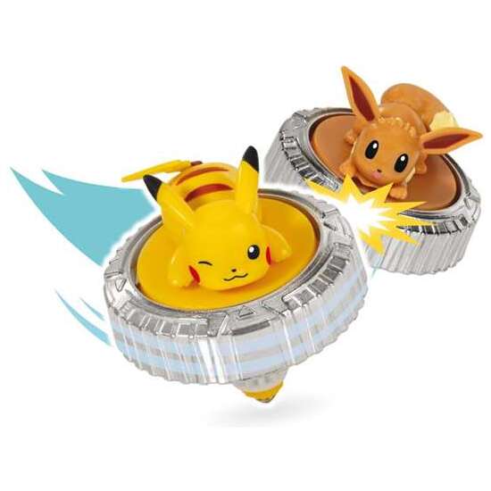 POKEMON ESTADIO ARENA DE COMBATE BATTLE SPINNER. INCLUYE POKEBALL LANZADORA,2 BATTLE SPINNER UNO DE PIKACHU Y OTRA FIGURA EXCLUSIVA. image 3