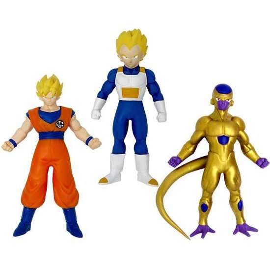 FIGURA ESTIRABLE MONSTERFLEX DRAGON BALL PACK DE 3.ESTRUJA, RETUERCE Y ESTIRA TUS PERSONAJES DE DRAGON BALL. 25X16X4 CM - MODELOS SURTIDOS image 2