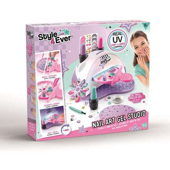 ESTUDIO UÑAS DE GEL. CREA TUS CHARMS CON EL MOLDE. PERSONALIZA TUS UÑAS Y PONLAS BAJO LA LUZ ULTRAVIOLETA. 34X9.8X31 CM image 0